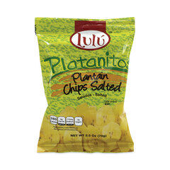 Barberi International Platanitos Plantain Chips, 2.5 oz/Pack, 30 Packs/Carton, Ships in 1-3 Business Days