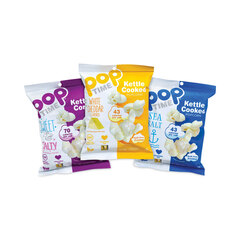 POPTIME SNACK BRANDS, LLC Kettle Cooked Popcorn Variety Pack, Assorted Flavors, 1 oz Bag, 24/Carton, Ships in 1-3 Business Days