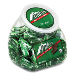 Tootsie Roll Creme de Menthe Chocolate Mint Thins, 240 Pieces/40 oz Tub, 1 Tub/Carton, Ships in 1-3 Business Days
