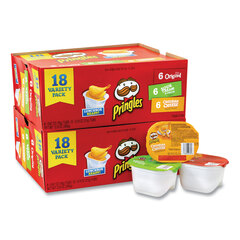 Kellogg's Potato Chips, Assorted, 0.67 oz Tub, 18 Tubs/Box, 2 Boxes/Carton, Ships in 1-3 Business Days