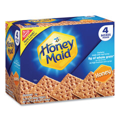 Nabisco Honey Maid Honey Grahams, 14.4 oz Box, 4 Boxes/Pack, Ships in 1-3 Business Days