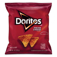 Frito-Lay Nacho Cheese Tortilla Chips, 1 oz Snack Bag, 50/Carton, Ships in 1-3 Business Days