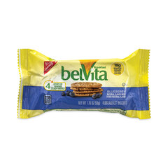 Nabisco belVita Breakfast Biscuits, Blueberry, 1.76 oz Pack, 25 Packs/Carton, Ships in 1-3 Business Days