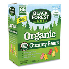 Ferrara Organic Gummy Bears, 0.8 oz Pouch, 65 Pouches/Carton, Ships in 1-3 Business Days