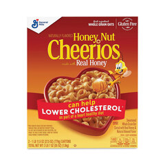 General Mills Honey Nut Cereal, 27.5 oz Box, 2/Carton, Ships in 1-3 Business Days