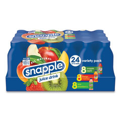 Snapple All Natural Juice Drink, Fruit Punch, Kiwi Strawberry, Mango Madness, 20 oz Bottle, 24 Count, Delivered in 1-4 Business Days