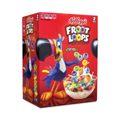 Kellogg's Froot Loops Breakfast Cereal, 43 oz Bag, 2 Bags/Box, Ships in 1-3 Business Days