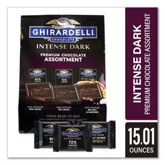 Ghirardelli Intense Dark Chocolate Premium Collection, 15.01 oz Bag, Ships in 1-3 Business Days