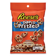 The Hershey Company Dipped Pretzels, 4.25 oz Bag, 4/Carton, Ships in 1-3 Business Days