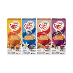 Nestle Liquid Coffee Creamer, French Vanilla/Hazelnut/Italian Sweet Creme/Original, 0.37 oz, 200/CT, Delivered in 1-4 Business Days
