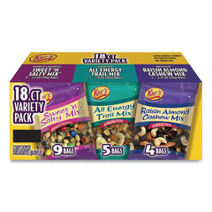 Kar's Nuts Trail Mix Variety Pack, Assorted Flavors, 18 Packets/Carton, Ships in 1-3 Business Days