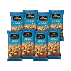 Frito-Lay Sea Salted Whole Cashews, 2.25 oz Pouch, 8/Carton, Ships in 1-3 Business Days