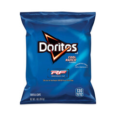 Frito-Lay Reduced Fat Cool Ranch Tortilla Chips, 1 oz Bag, 72 Bags/Carton, Ships in 1-3 Business Days
