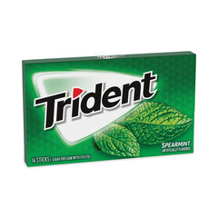 Mondelez International Sugar-Free Gum, Spearmint, 14 Pieces/Pack, 12 Packs/Carton, Ships in 1-3 Business Days