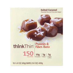 Think! High Protein Bars, Salted Caramel, 1.41 oz Bar, 10 Bars/Carton, Ships in 1-3 Business Days