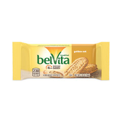 Nabisco belVita Breakfast Biscuits, Golden Oat, 1.76 oz Packet of 4, 12 Packets/Box, 3 Boxes/Carton, Ships in 1-3 Business Days
