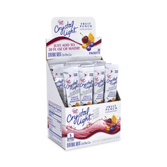 Kraft On-The-Go Sugar-Free Drink Mix, Fruit Punch, 0.12 oz Single-Serving Tubes, 30/Pk, 2 Packs/Box, Delivered in 1-4 Business Days
