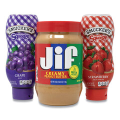J.M. Smucker Co. Peanut Butter and Jelly Bundle, (2) 40 oz Peanut Butter/(4) 20 oz Jelly, 6/Pack, Ships in 1-3 Business Days