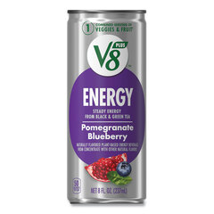 Campbell's Soup +ENERGY, Pomegranate Blueberry, 8 oz Can, 24/Carton, Ships in 1-3 Business Days