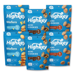 HighKey Variety Pack, Assorted Flavors, 2 oz Packet, 6/Carton, Ships in 1-3 Business Days