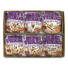 Cloverhill Bakery Big Texas Cinnamon Roll, 4 oz, 12/Carton, Ships in 1-3 Business Days