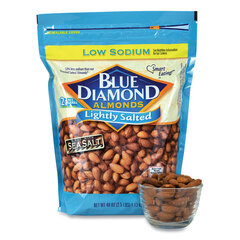 Blue Diamond Low Sodium Lightly Salted Almonds, 10 oz Bag, Ships in 1-3 Business Days