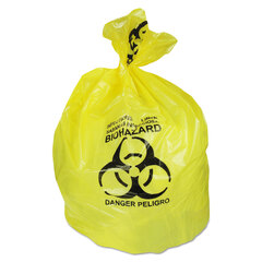 Heritage Bag Healthcare Biohazard Printed Can Liners, 20-30 gal, 1.3 mil, 30