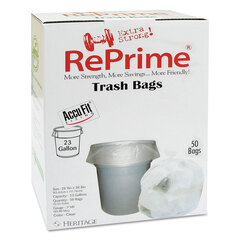 Heritage Bag Linear Low Density Can Liners with AccuFit Sizing, 23 gal, 0.9 mil, 28