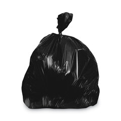 Heritage Bag Linear Low-Density Can Liners, 90-96 gal, 2 mil, 57 x 75, Black, 50/Carton