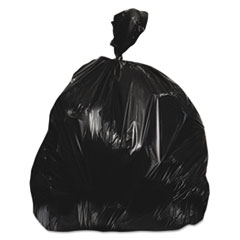 Heritage Bag High-Density Waste Can Liners, 56gal,16mic,40x48, Black, 150/Carton