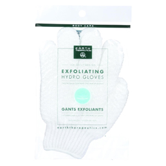 HGR0755181 - Earth Therapeutics - Hydro Gloves - Exfoliating - White - 1 Pair