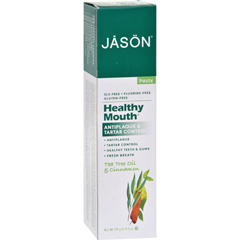 HGR0115659 - Jason Natural Products - Healthy Mouth Toothpaste Tea Tree and Cinnamon - 4.2 oz