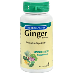 HGR0123836 - Nature's Answer - Ginger Rhizome - 90 Vegetarian Capsules