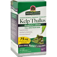 HGR0124016 - Nature's Answer - Kelp Thallus - 100 Capsules