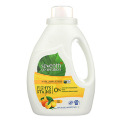 HGR0127092 - Seventh Generation - Natural Laundry Detergent - Fresh Citrus - Case of 6 - 50 Fl oz..