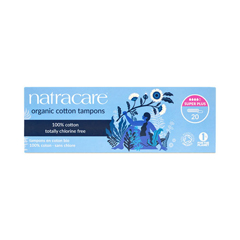 HGR0129338 - Natracare - Super Plus Non-Applicator Organic Cotton Tampons - 20 Pack