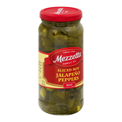 HGR0131854 - Mezzetta - Hot Jalapeno Peppers - Sliced - Case of 6 - 16 oz..