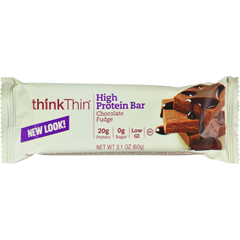 HGR0134213 - Think Products - Thin Bar - Chocolate Fudge - Case of 10 - 2.1 oz