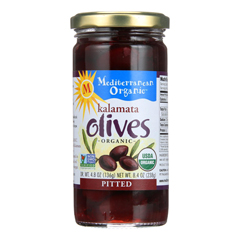 HGR0142216 - Mediterranean Organic - Kalamata Olives - Pitted - Case of 12 - 8.4 oz..