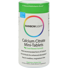 HGR0143743 - Rainbow Light - 100% Calcium Citrate Mini-Tabs - 120 Mini-Tabs