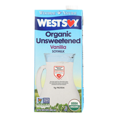 HGR0145953 - Westsoy - Organic Vanilla - Unsweetened - Case of 12 - 32 Fl oz..