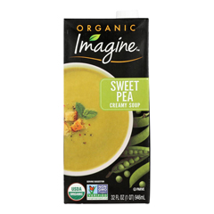 HGR0154401 - Imagine Foods - Creamy Sweet Pea Soup - Organic - Case of 12 - 32 oz..