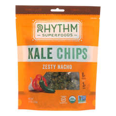 HGR0165704 - Rhythm Superfoods - Kale Chips - Zesty Nacho - Case of 12 - 2 oz..