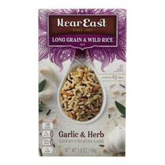HGR0173732 - Near East - Long Grain & Wild Rice - Garlic - Case of 12 - 5.9 oz