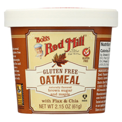 HGR01770635 - Bob's Red Mill - Gluten Free Oatmeal Cup, Brown Sugar and Maple - 2.15 oz. - Case of 12