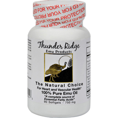HGR0177154 - Thunder Ridge Emu Products - 100% Pure Emu Oil - 750 mg - 90 Softgels