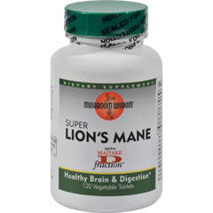 HGR0179085 - Mushroom Wisdom - Super Lions Mane - 120 Vegetable Tablets