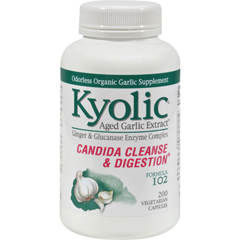 HGR0184929 - Kyolic - Aged Garlic Extract Candida Cleanse and Digestion Formula102 - 200 Vegetarian Capsules