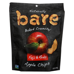 HGR01889443 - Bare Fruit - Apple Chips - Fuji & Reds - Case of 12 - 3.4 oz.