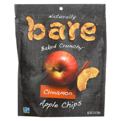 HGR01889450 - Bare Fruit - Apple Chips - Cinnamon - Case of 12 - 3.4 oz.